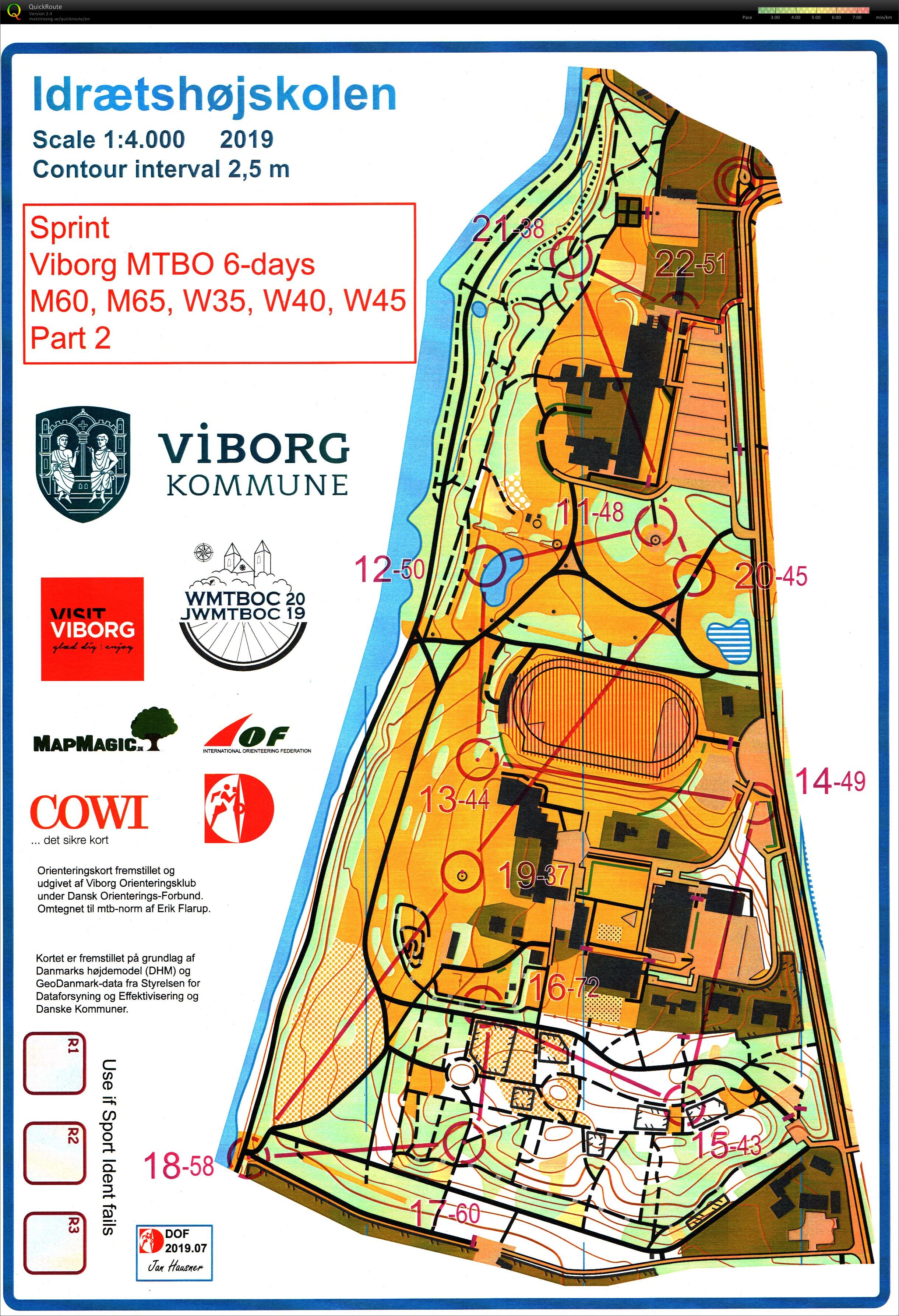 Viborg MTBO 6 days - Stage 1 (28/07/2019)