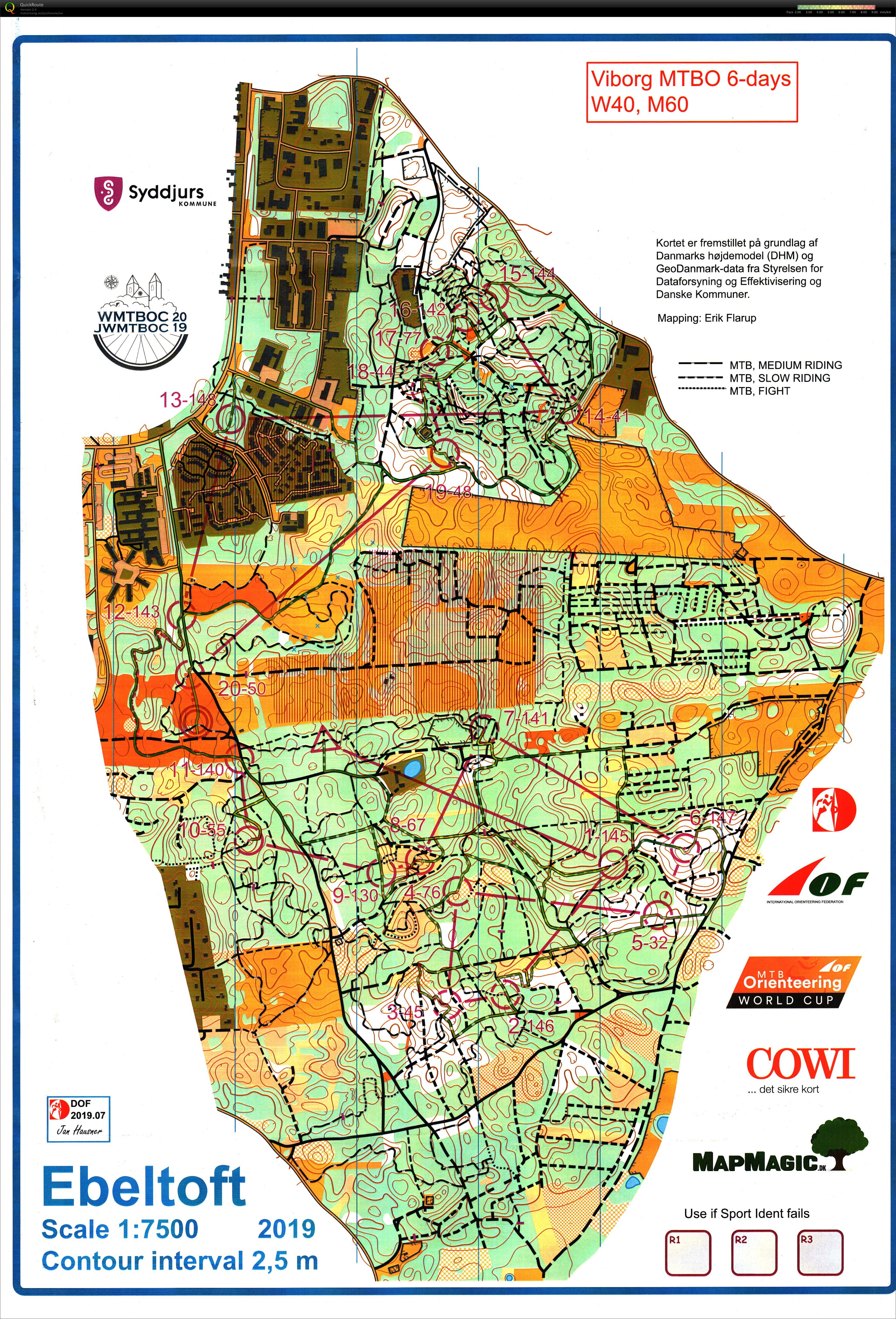 Viborg MTBO 6 days - Stage 3 (30/07/2019)