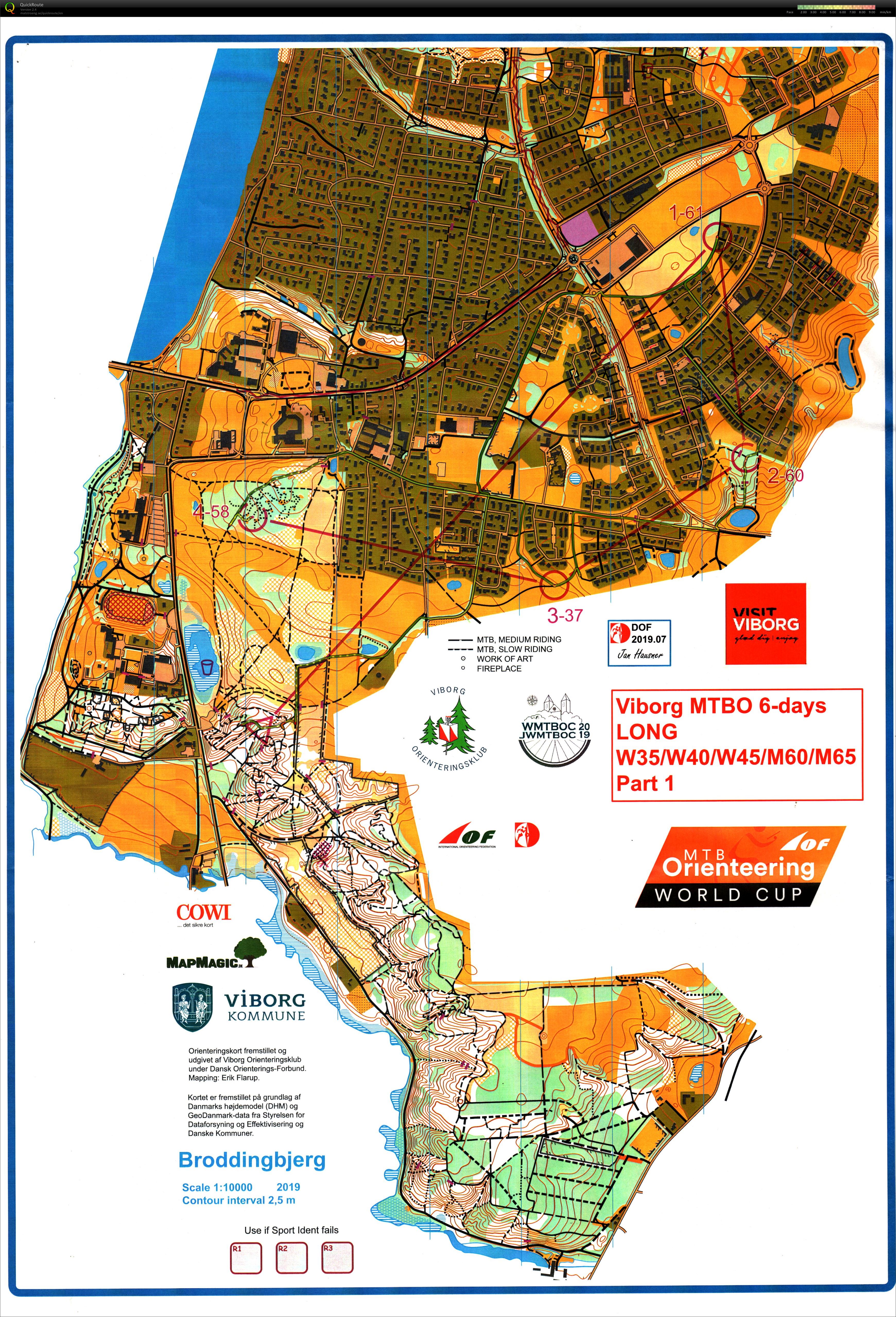 Viborg MTBO 6 days - Stage 4 (2019-08-01)