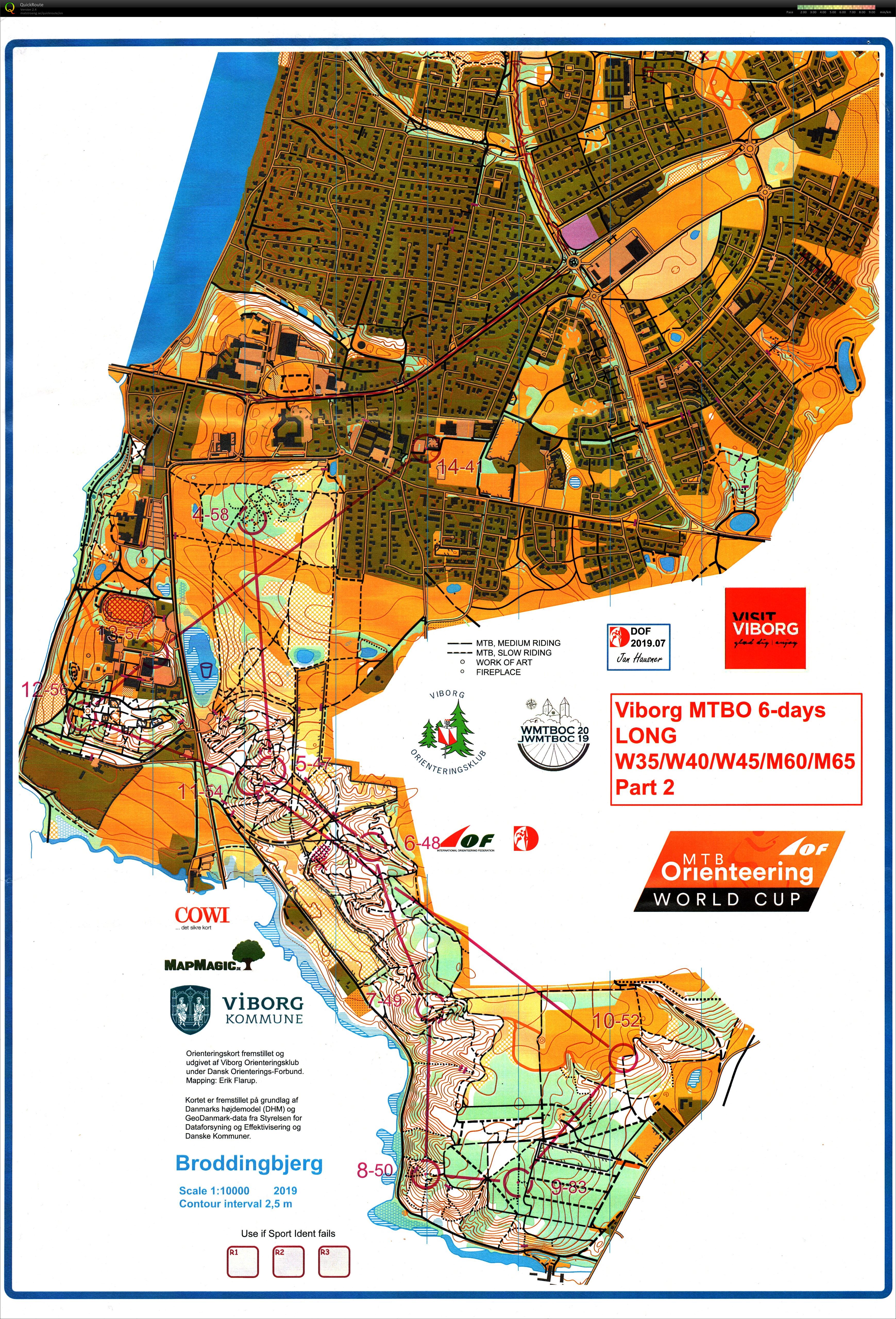 Viborg MTBO 6 days - Stage 4 (01.08.2019)