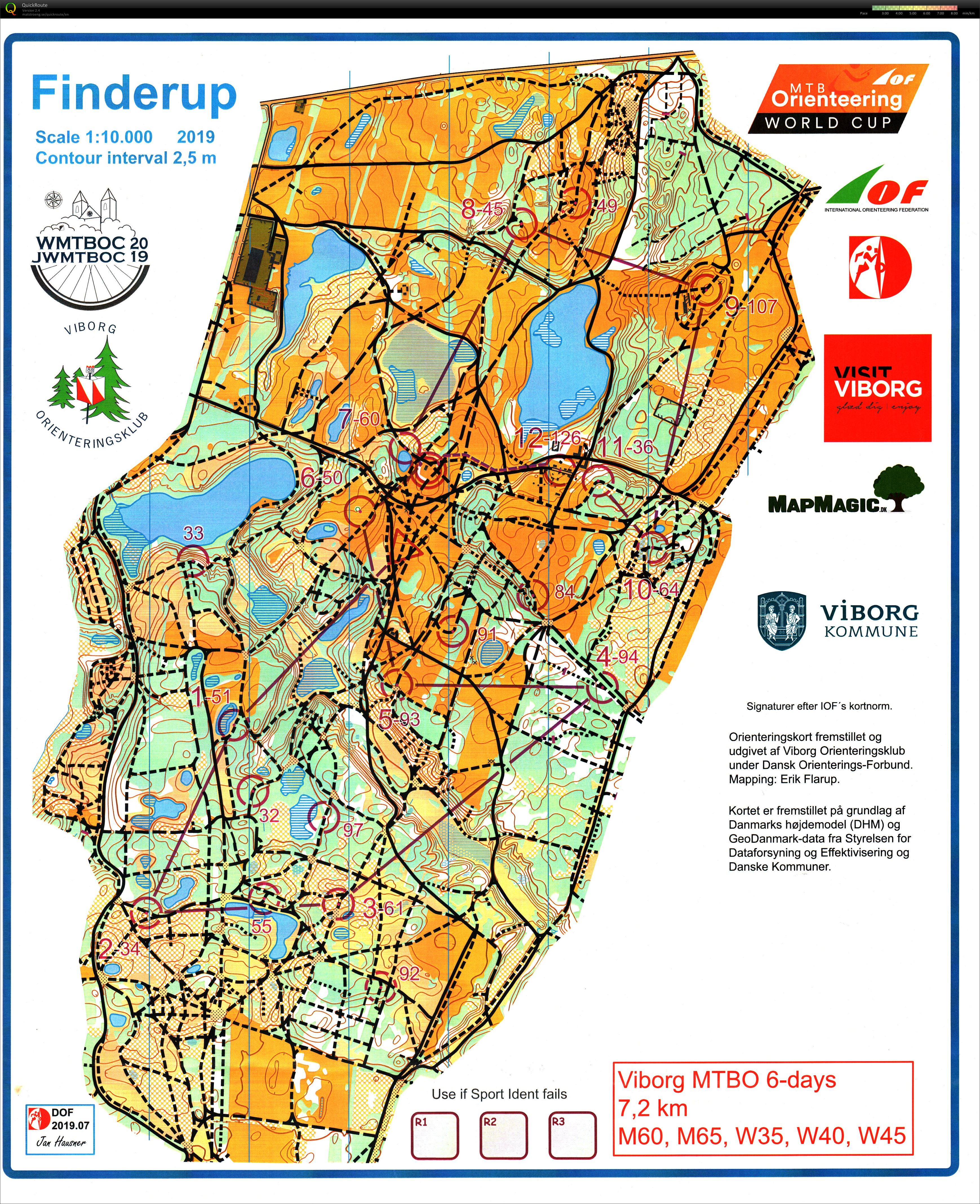 Viborg MTBO 6 days - Stage 6 (03/08/2019)