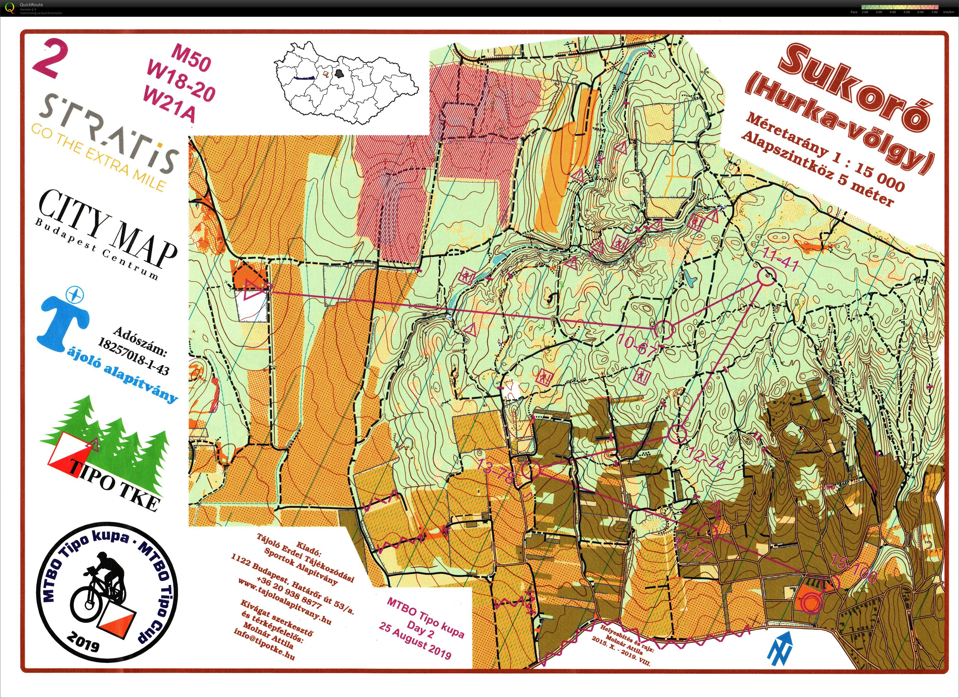 MTBO Tipo Kupa 2. nap (25.08.2019)