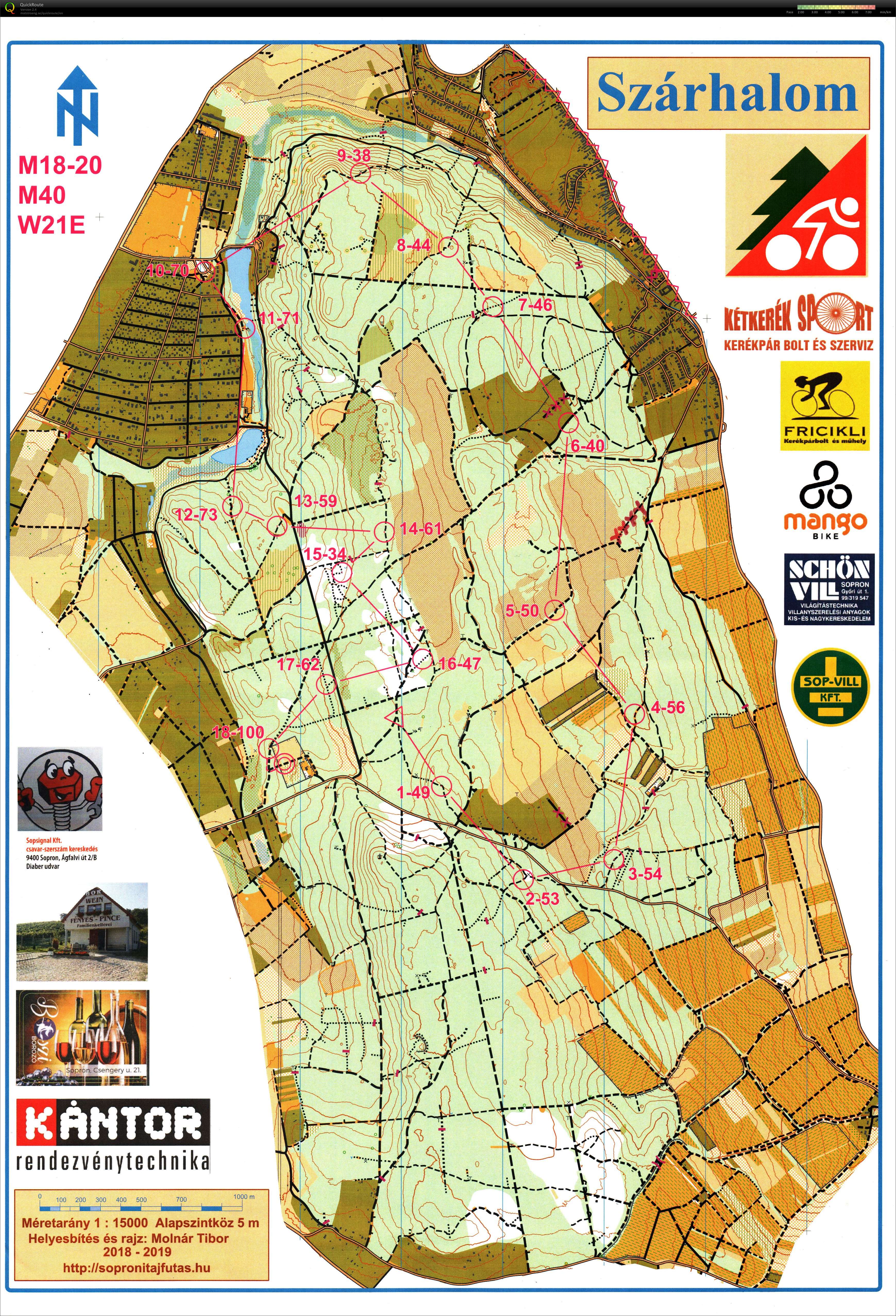 Sopron MTBO Középtáv (2019-10-19)