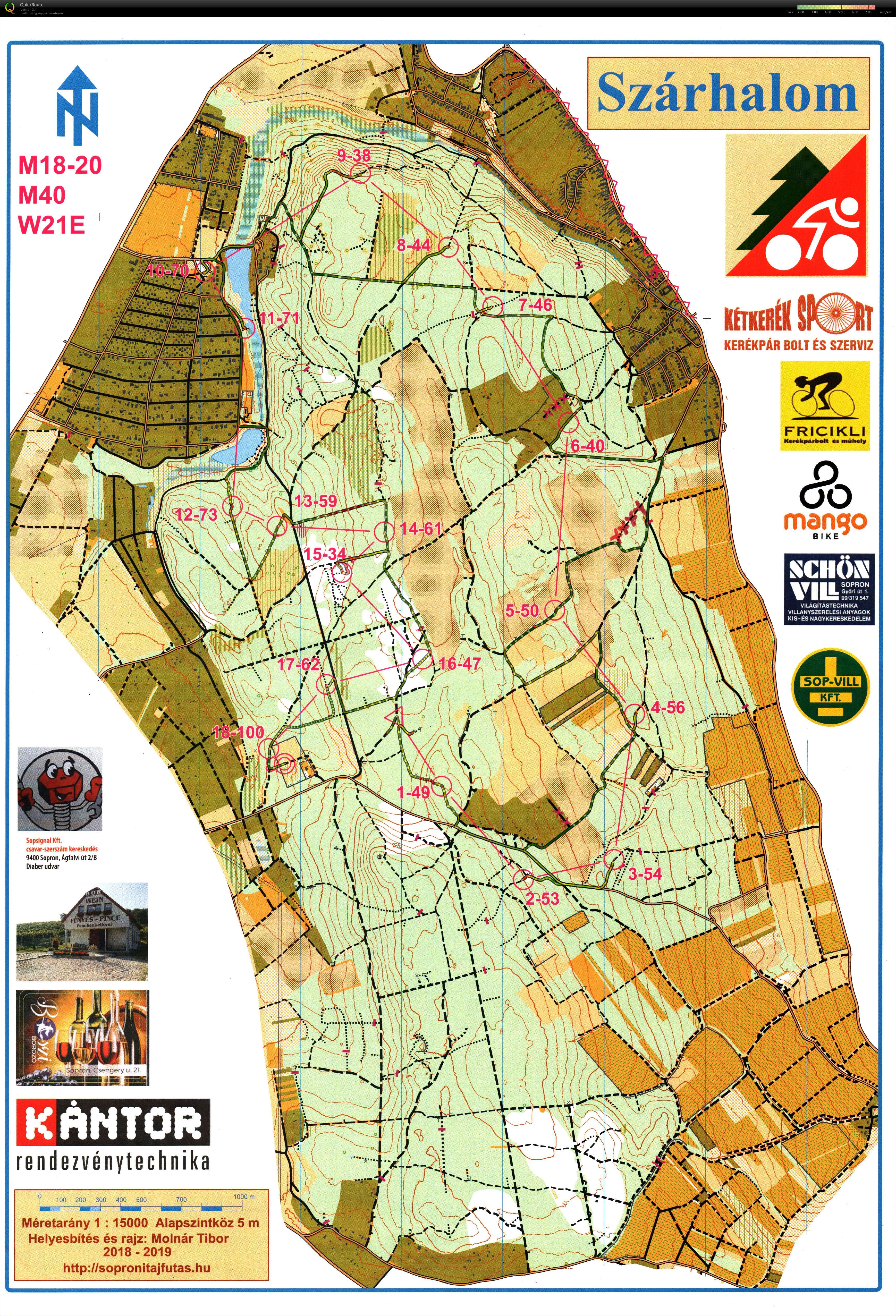 Sopron MTBO Középtáv (2019-10-19)