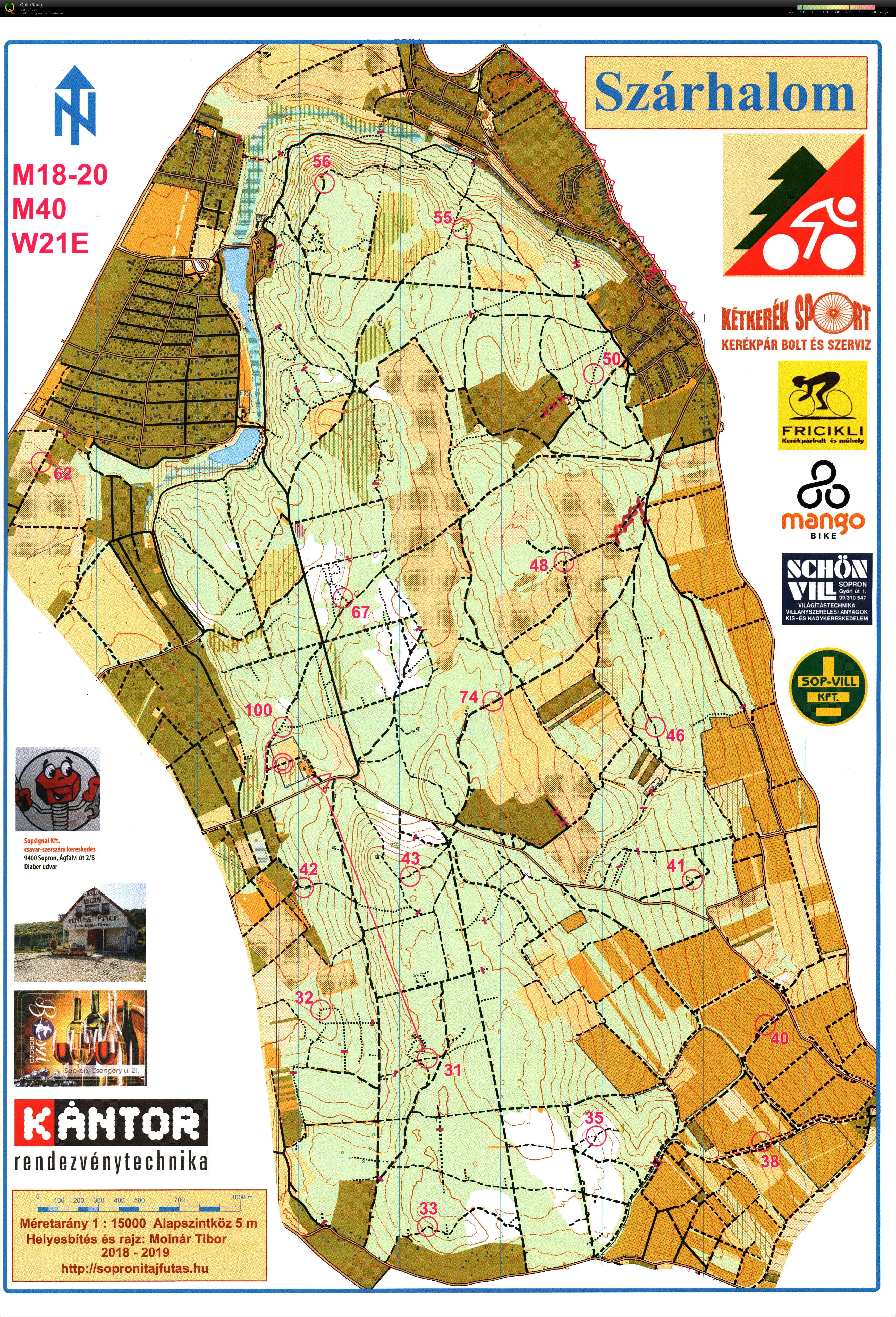 Sopron MTBO Pontbegyűjtő Országos Bajnokság (2019-10-20)
