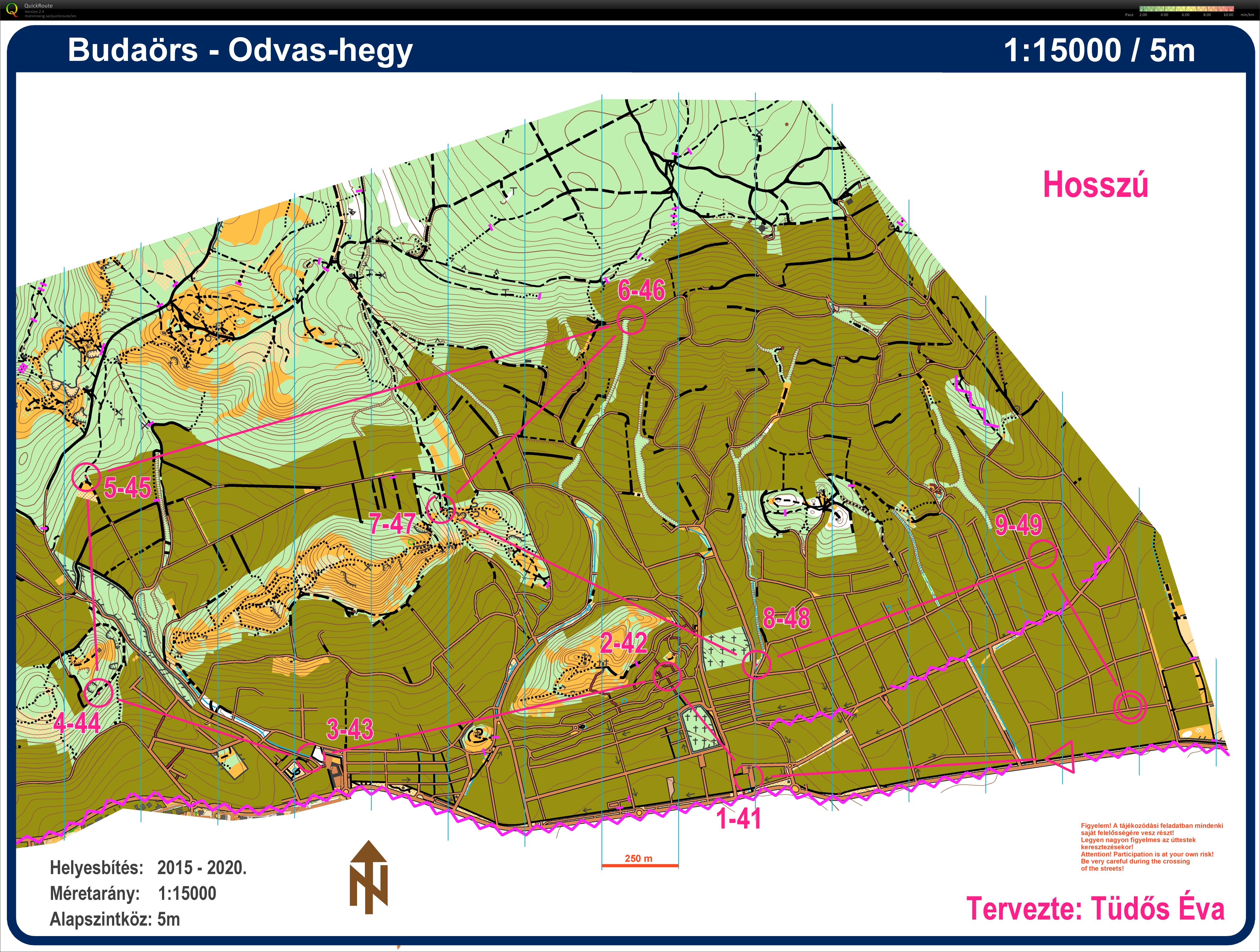 maprun: HUNPEST Bors Odvas hegy MTBO Hosszu (2020-04-16)
