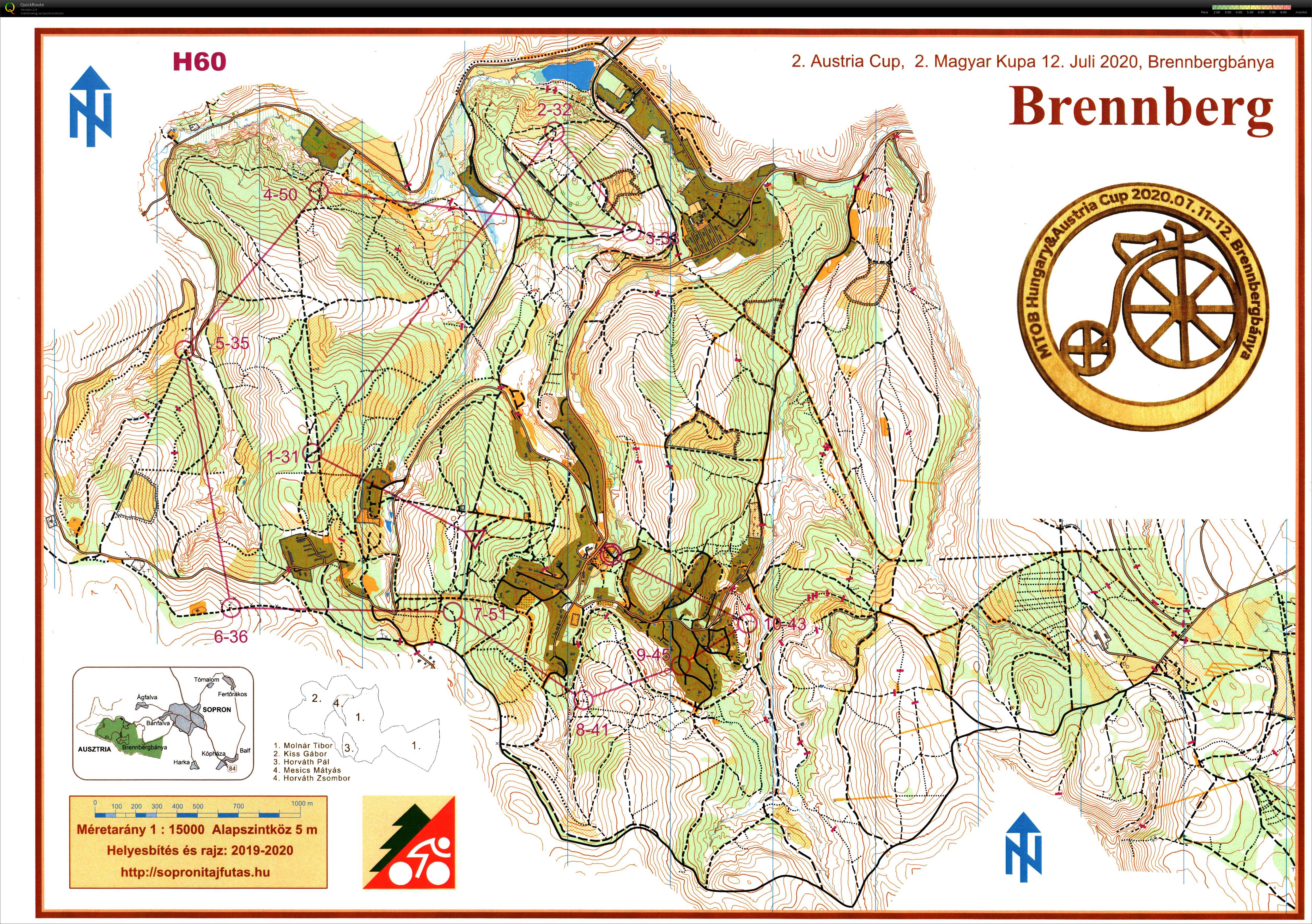 Sopron MTBO 2. nap (2020-07-12)