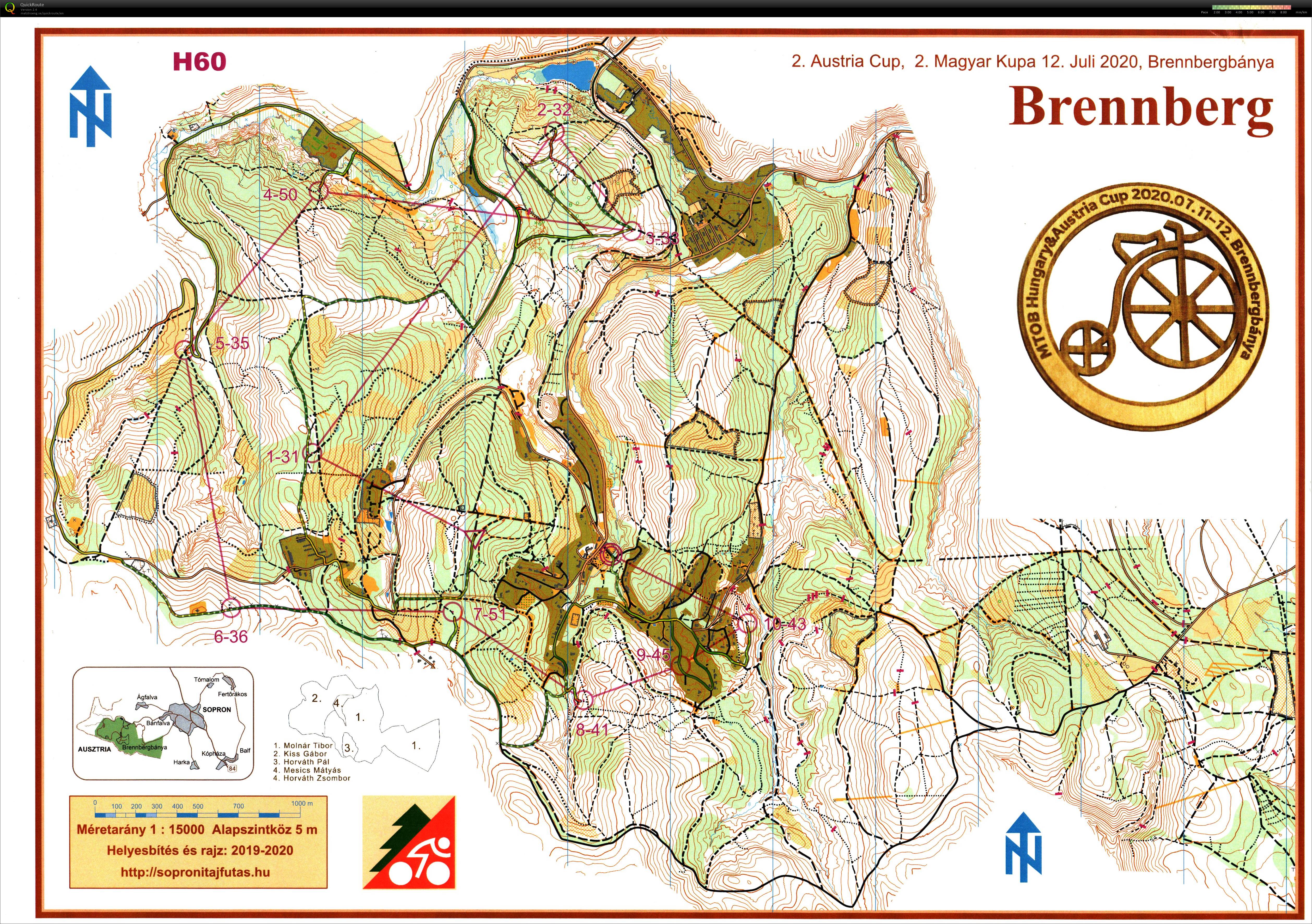 Sopron MTBO 2. nap (2020-07-12)