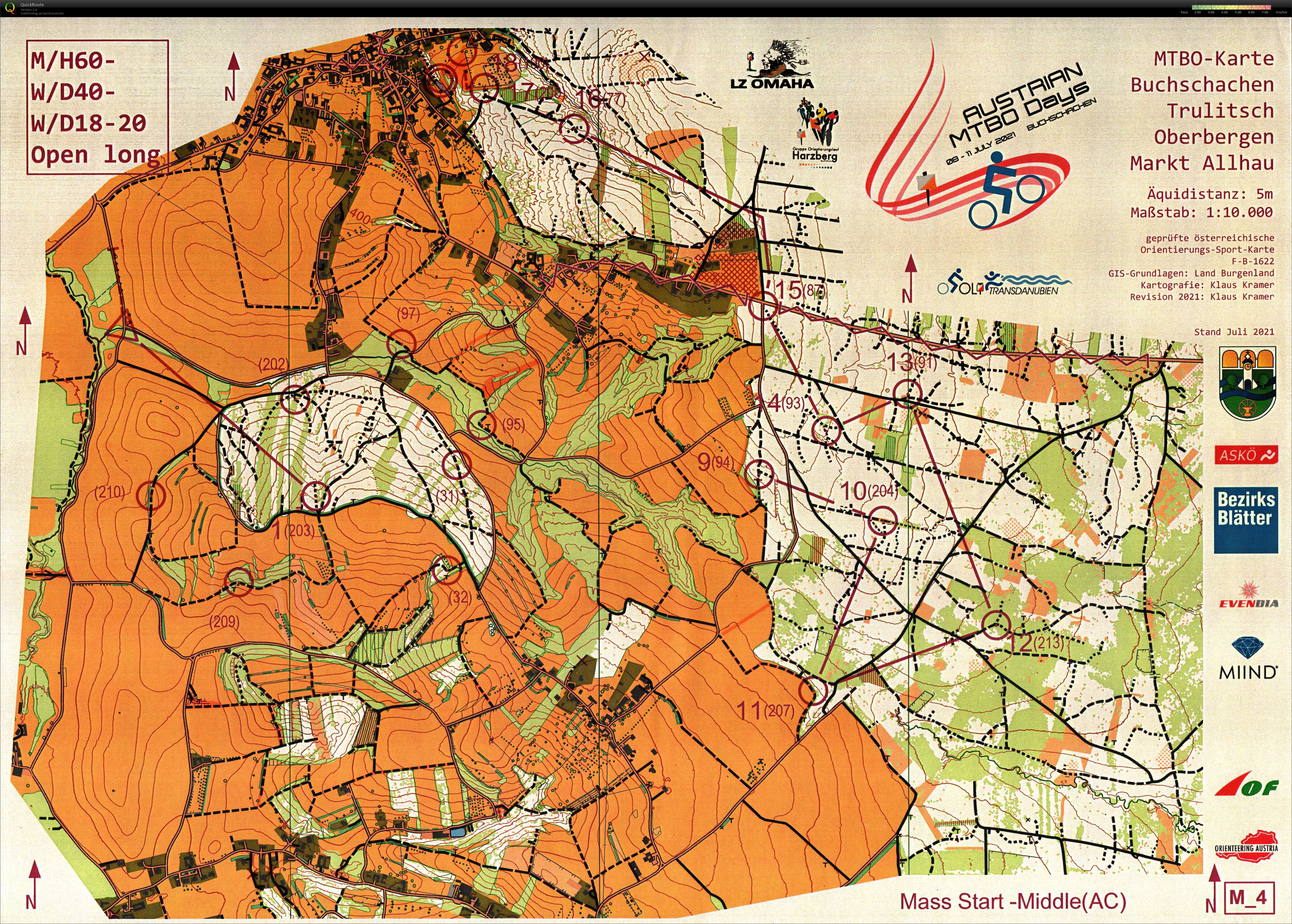 Austrian MTBOdays - Mass Start (2021-07-10)