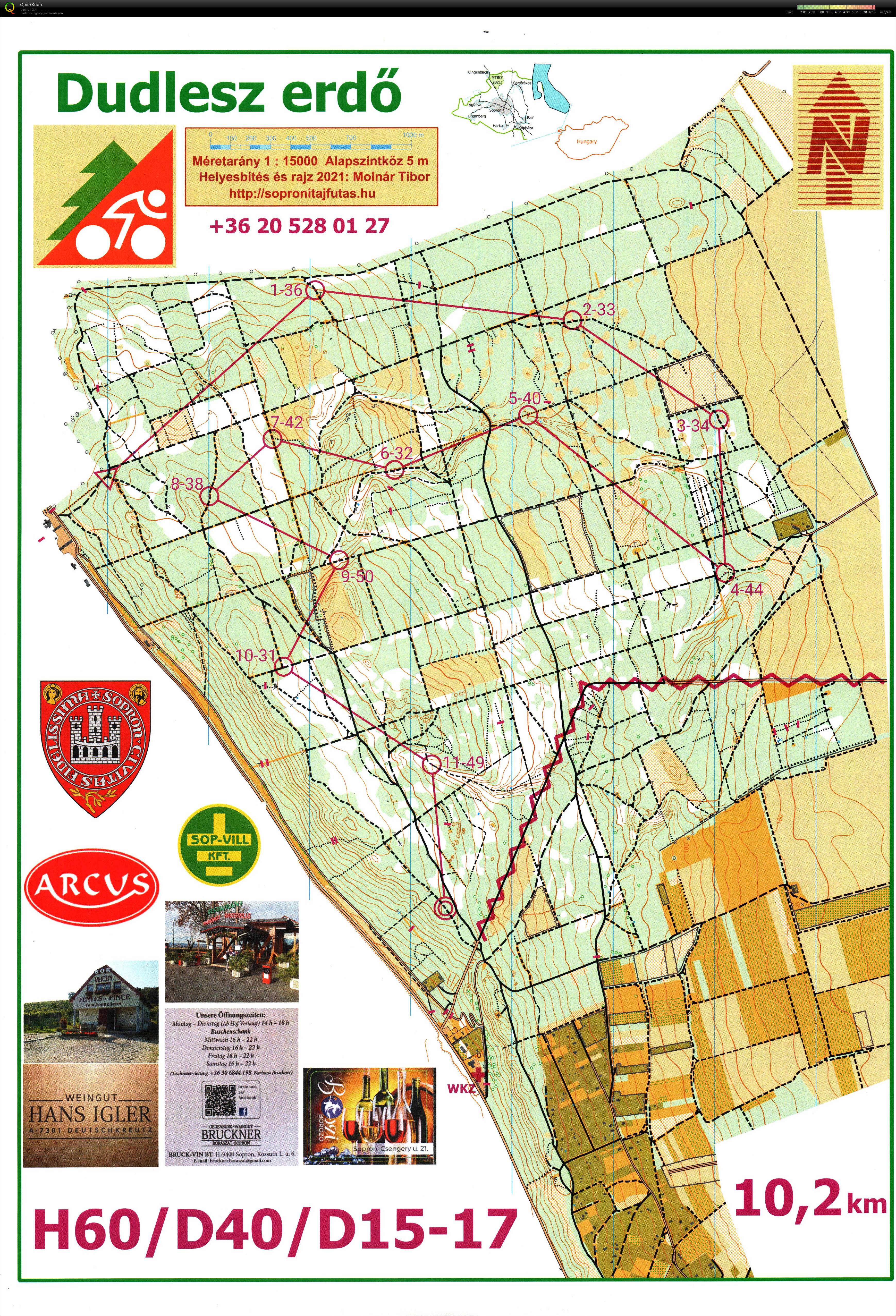 Sopron MTBO Középtáv (2021-09-04)