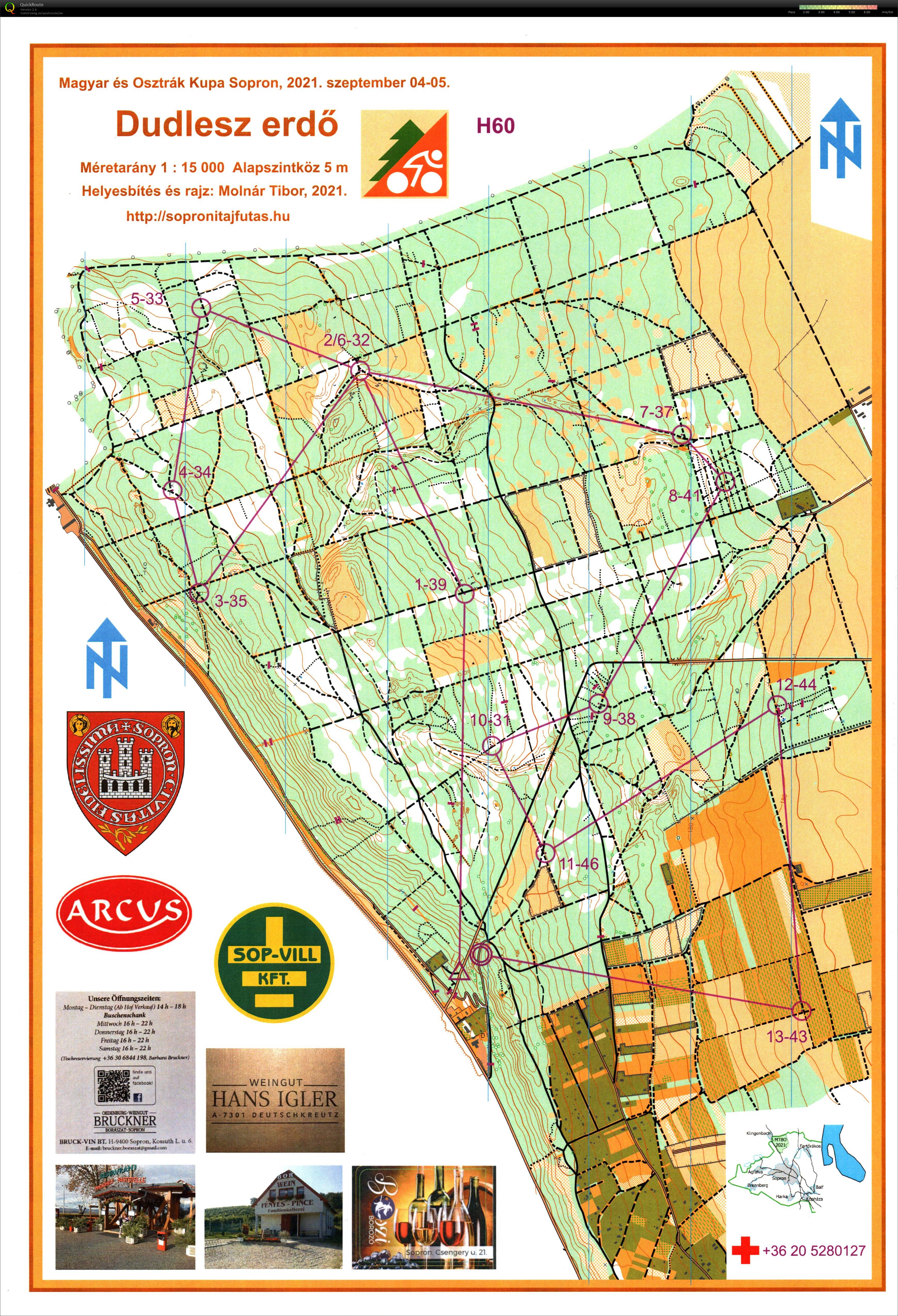 Sopron MTBO Hosszútáv (2021-09-05)
