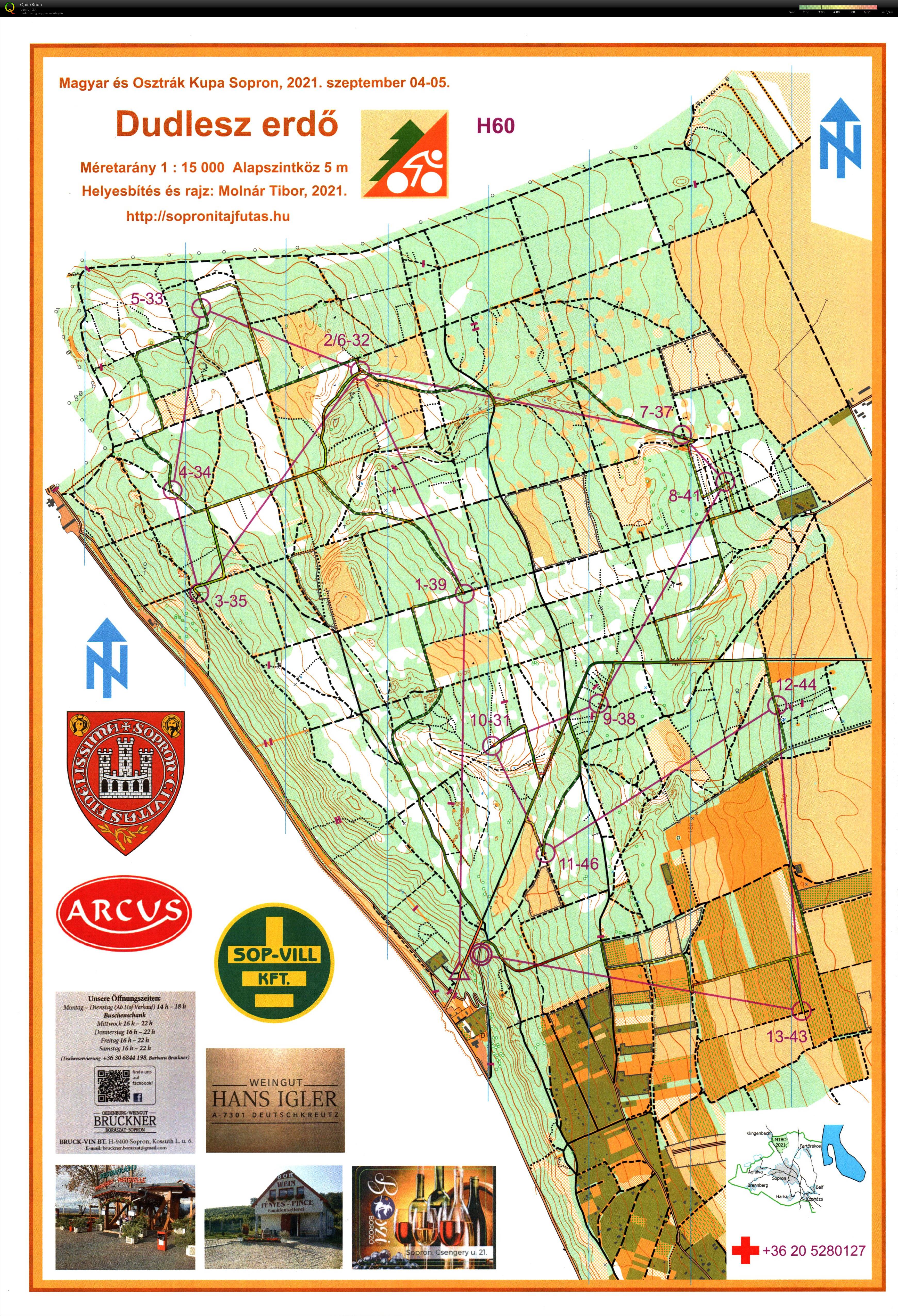 Sopron MTBO Hosszútáv (2021-09-05)